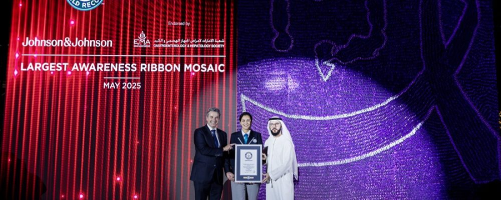 Johnson & Johnson Sets Guinness World Record With Largest Awareness Ribbon Mosaic In Support Of Inflammatory Bowel Disease (IBD)