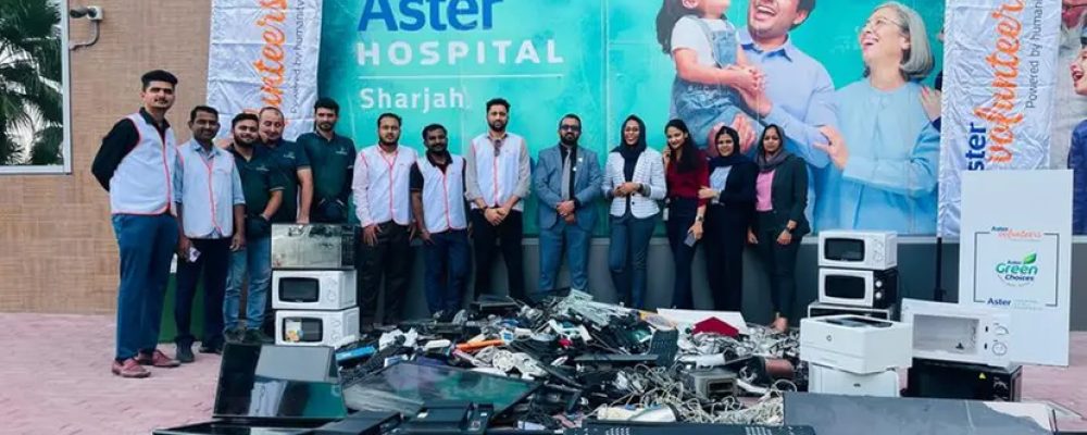 Aster Volunteers UAE Recycles 434 kgs Of E-Waste In 3rd Collection Drive